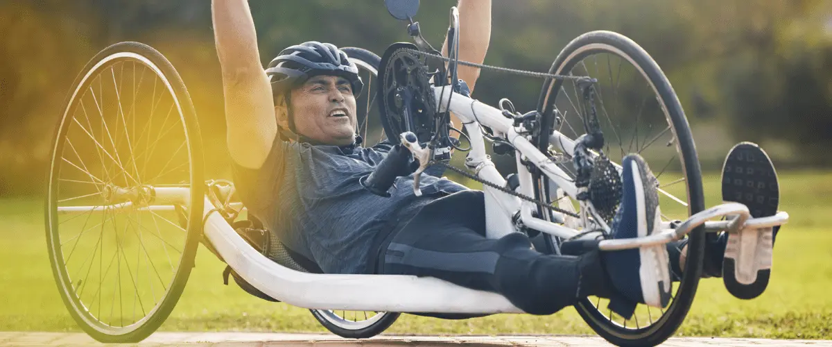 vélo allongé, vélo couché, vélo à 3 roues